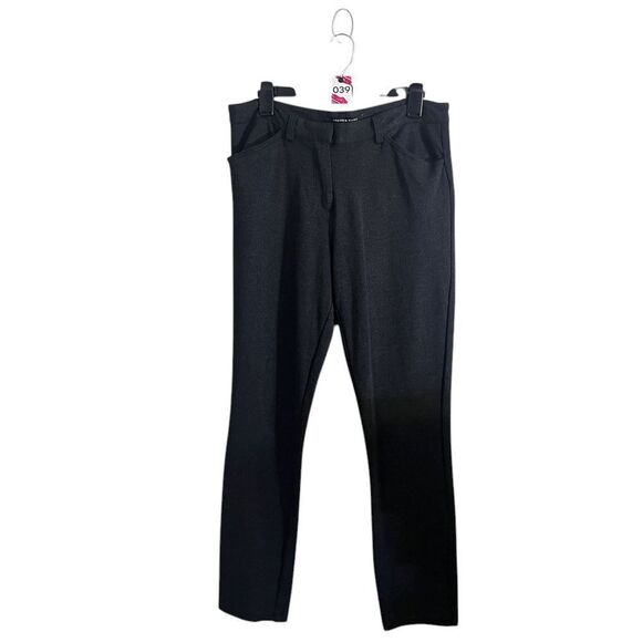 Andrew Marc Womens Pants 10 Gray Slim Stretch Trousers - Picture 1 of 3